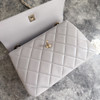 CHANEL Grey Small Trendy CC Lt Gold Hw