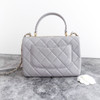 CHANEL Grey Small Trendy CC Lt Gold Hw