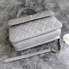 CHANEL Grey Small Trendy CC Lt Gold Hw