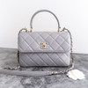 CHANEL Grey Small Trendy CC Lt Gold Hw
