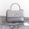 CHANEL Grey Small Trendy CC Lt Gold Hw
