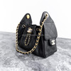CHANEL 26P Mini 25 Bag Black Caviar Gold Hw *New