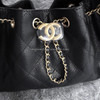 CHANEL 26P Mini 25 Bag Black Caviar Gold Hw *New