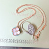 VAN CLEEF & ARPELS 2025 Holiday Pendant Pink MOP/ Diamond/ RG *New