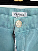 CHANEL 21S Straight Leg Jeans CC Pockets 40 *New