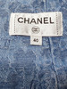 CHANEL 23P Camélia Denim Skirt 40