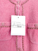 CHANEL 20C Chain Embellished Cardigan Pink 36 *New