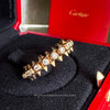 CARTIER Clash Ring RG Diamonds 54