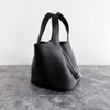 HERMES Picotin 18 Noir Clemence PHW K *New