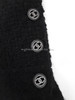 CHANEL 13B Black Tweed Dress/ Jacket 3/4 Sleeves