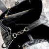 DIOR 2025 Medium Toujours Bag Black Macrocannage