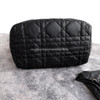 DIOR 2025 Medium Toujours Bag Black Macrocannage