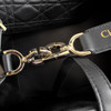 DIOR 2025 Medium Toujours Bag Black Macrocannage