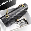 CHANEL Black Lambskin Medium Diana Flap Bag GHW #343xxxx