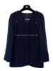 CHANEL 15B Navy Tweed Jacket 38