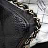 CHANEL Black Caviar Medium Classic Flap Gold Hw