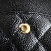 CHANEL Black Caviar Medium Classic Flap Gold Hw