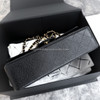 CHANEL Black Caviar Medium Classic Flap Gold Hw