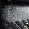 CHANEL Black Caviar Medium Classic Flap Gold Hw