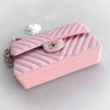 CHANEL 21S Pink Caviar Chevron Small Classic Flap GHW *New