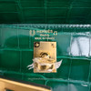 HERMES Kelly 25 HSS Special Order Vert Emeraude Alligator GHW W *New