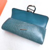 HERMES Niloticus Lizard Egee Clutch Petrole