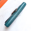 HERMES Niloticus Lizard Egee Clutch Petrole