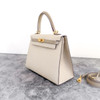 HERMES Kelly 25 HSS Special Order Craie/ Trench Brushed GHW