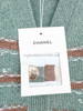 CHANEL 24K Striped Vest CC Buttons 36 FR *New