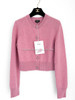 CHANEL 24A Cashmere Cardigan 36 Pink *New