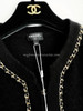 CHANEL 23B Chain Embellished Cardi Jacket 40 *New