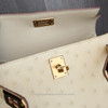 HERMES Mini Kelly II Ostrich Vanille GHW B