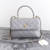 CHANEL Grey Small Trendy CC Lt Gold Hw