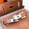 HERMES HSS Special Order Hac a Dos PM Fauve Barenia/ Gris Perle K