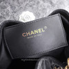 CHANEL Small 25 Black Washed Denim GHW