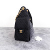 CHANEL Small 25 Black Washed Denim GHW