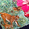 HERMES 'Equateur' R Dallet Giant Silk Twill Scarf 140 *New