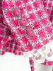 CHANEL 14S Runway Pink Tweed Belted Jacket Lace Trim