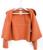 HERMES Cashmere Jacket Eyelet Closure 36
