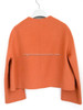 HERMES Cashmere Jacket Eyelet Closure 36