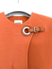 HERMES Cashmere Jacket Eyelet Closure 36