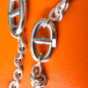 HERMES Farandole 120 Long Necklace Sterling Silver