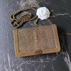 CHANEL Iridescent Gold Galuchat Stingray Boy WOC Wallet on Chain *New