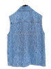 CHANEL 23P Camélia Denim Vest 34