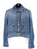 CHANEL 24P Denim Jacket CC Heart Pockets 36