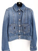 CHANEL 24P Denim Jacket CC Heart Pockets 36