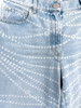 CHANEL 25P Pearl Print Jeans 38 Lt Blue