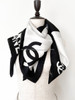 CHANEL Coco Silhouette Silk Twill Scarf 90 *New