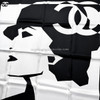 CHANEL Coco Silhouette Silk Twill Scarf 90 *New