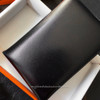 HERMES Calvi Card Holder Box Calf Noir